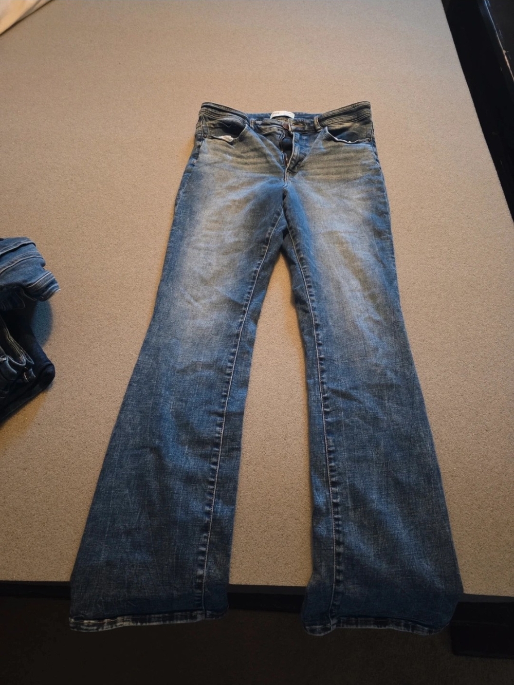 BKE Women's Blue Flared Jeans